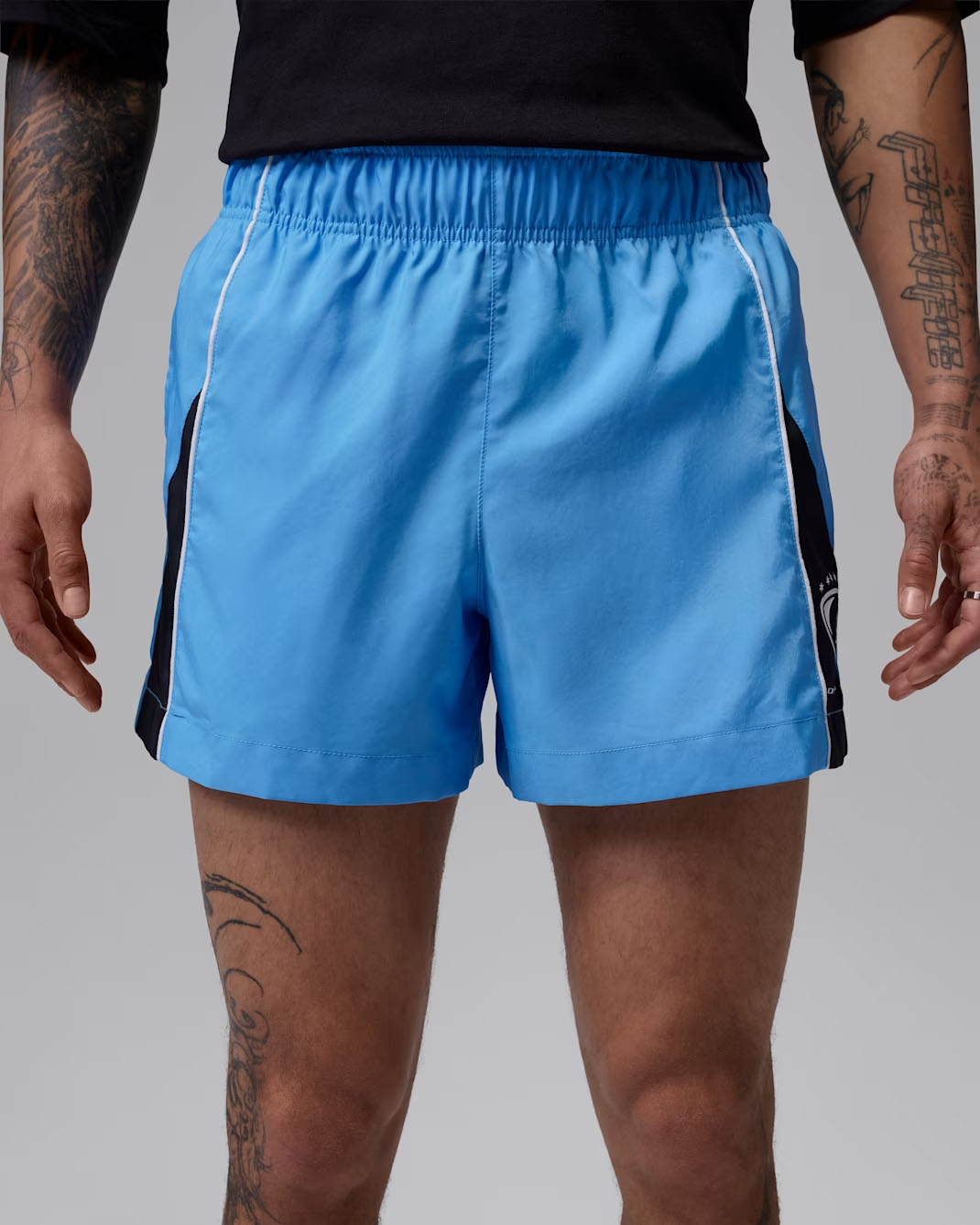 Jordan Brooklyn Men's Shortie Shorts University Blue Black White 1