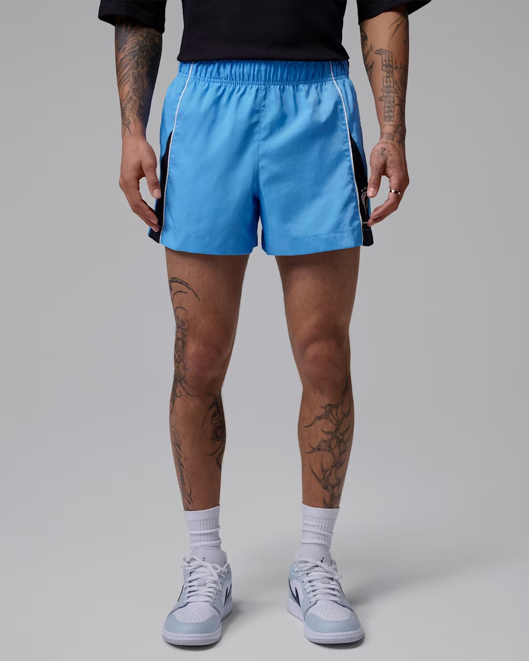 Jordan Brooklyn Men's Shortie Shorts University Blue Black White