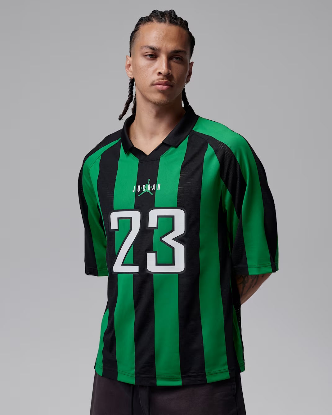 Jordan Brooklyn Men's Terrace Top Lucky Green Black 1