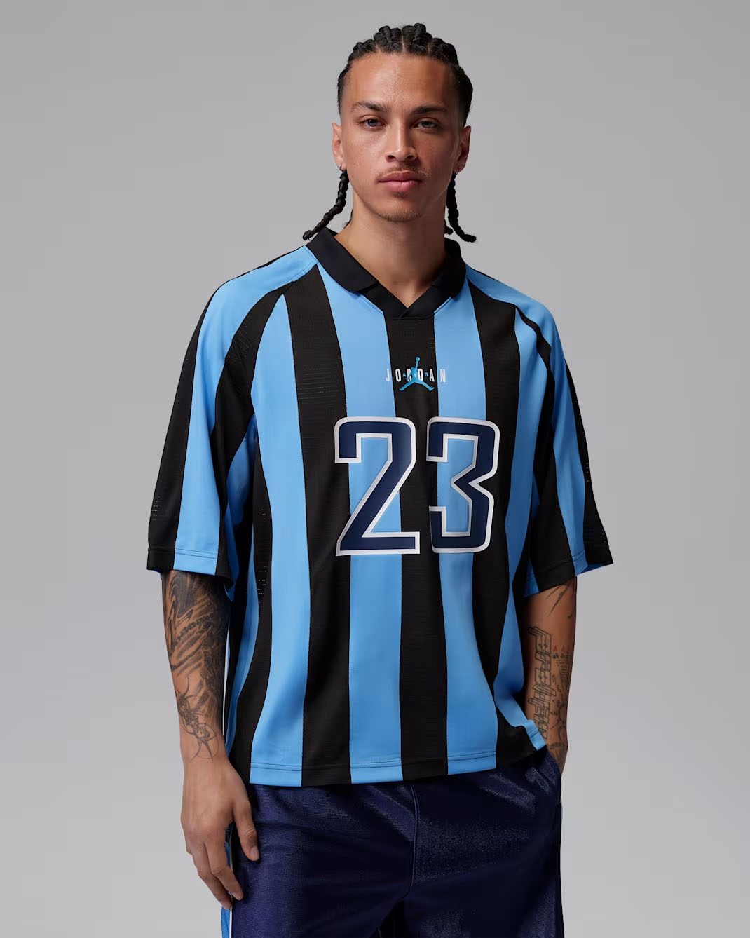 Jordan Brooklyn Men's Terrace Top University Blue Black 1