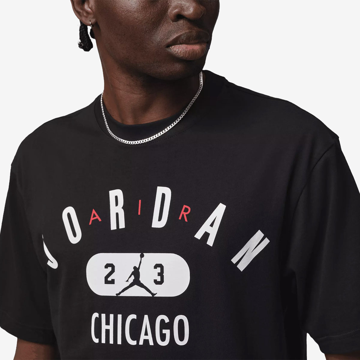Jordan Chicago City Mens T Shirt Black White Red 2
