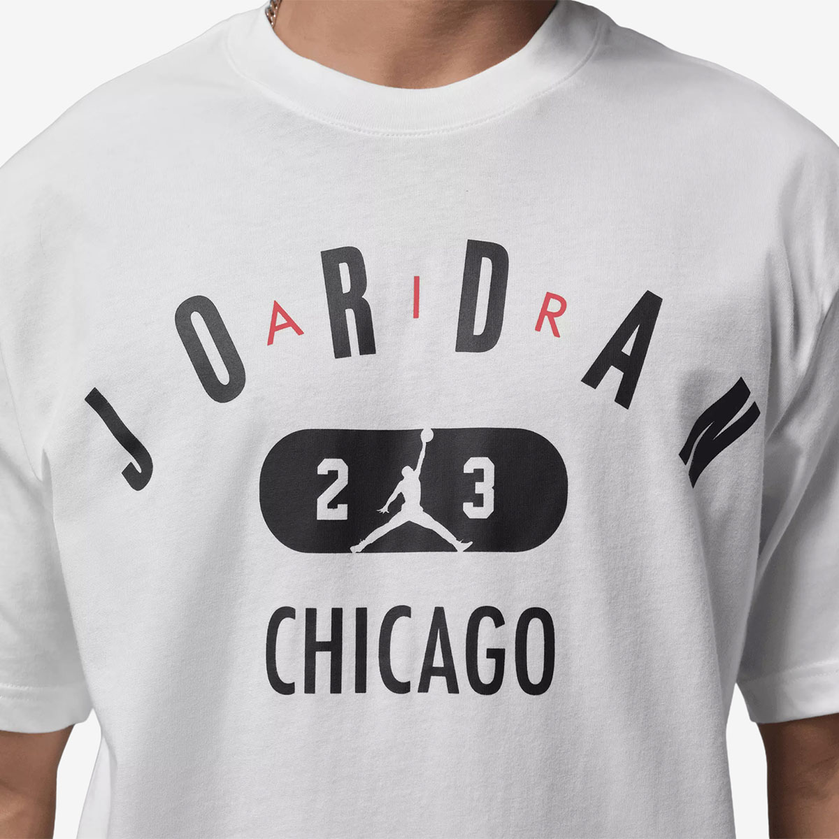 Jordan Chicago City Mens T Shirt White Black Red 2