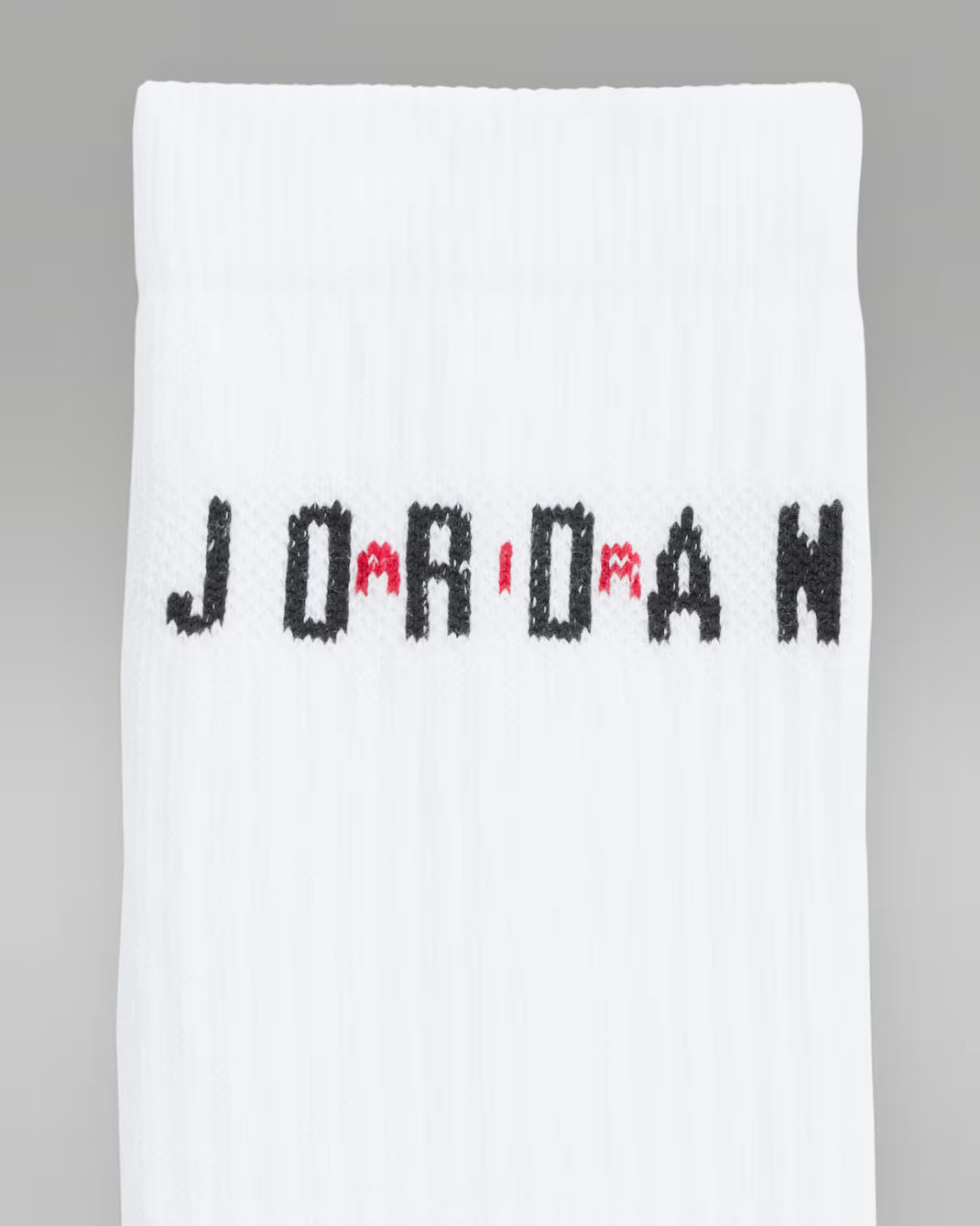 Jordan Everyday Crew Socks White Black Gym Red 2