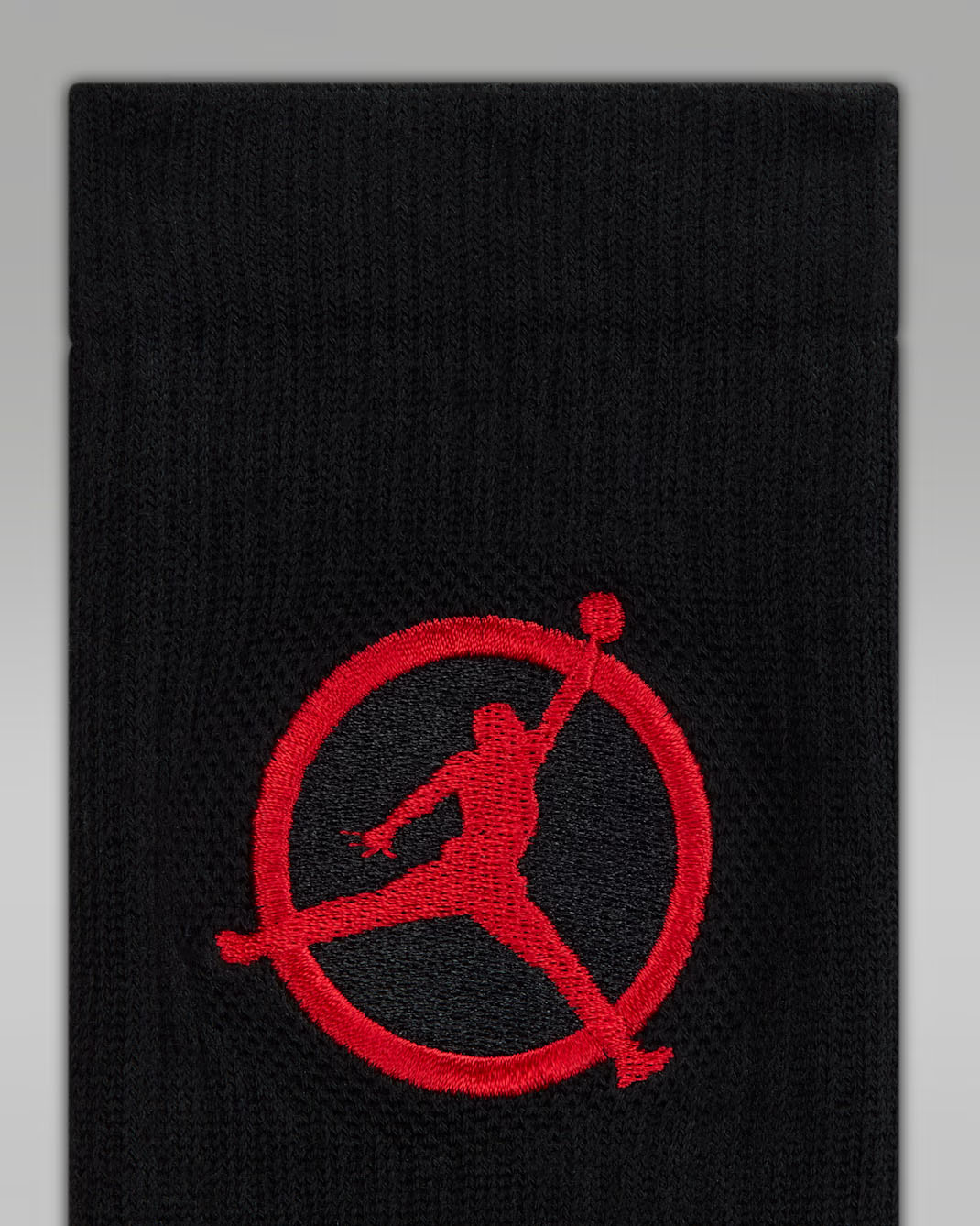 Jordan Flight Club Cushioned Crew Socks Black Red 2