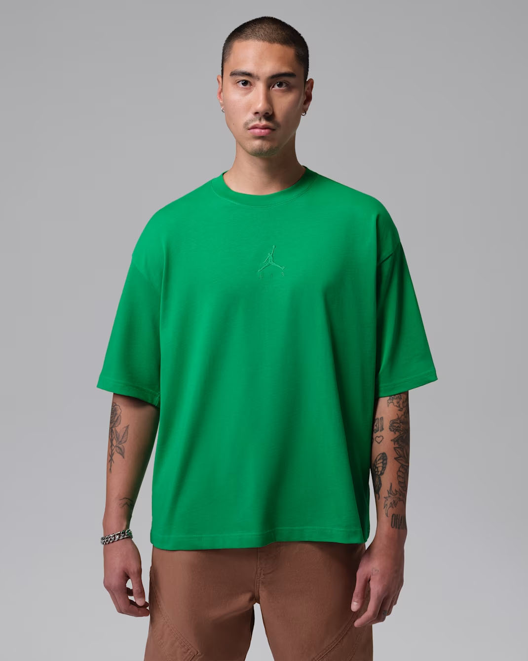 Jordan Flight Essentials Men's Oversized T-Shirt Lucky Green 1