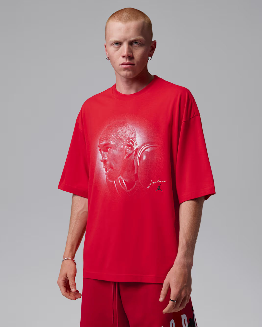 Jordan Flight Essentials Men's Oversized T-Shirt University Red 1