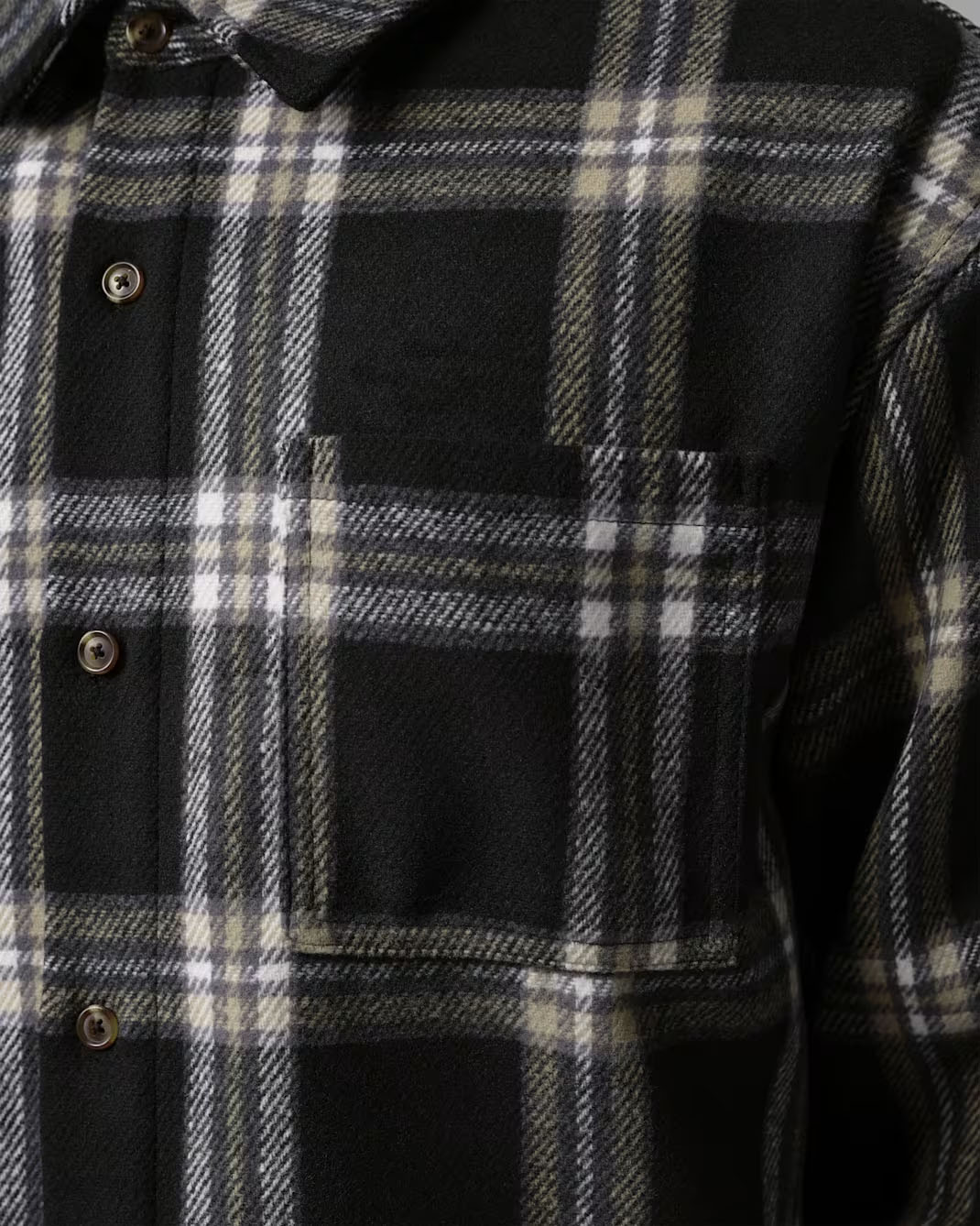 Jordan Flight Men's Flannel Shirt Black Pale Ivory 3
