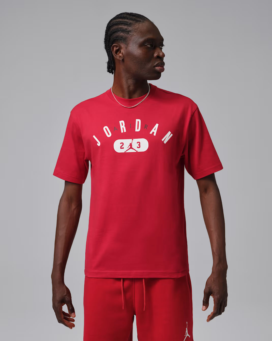 Jordan Men's Graphic T-Shirt Gym Red White Black 1