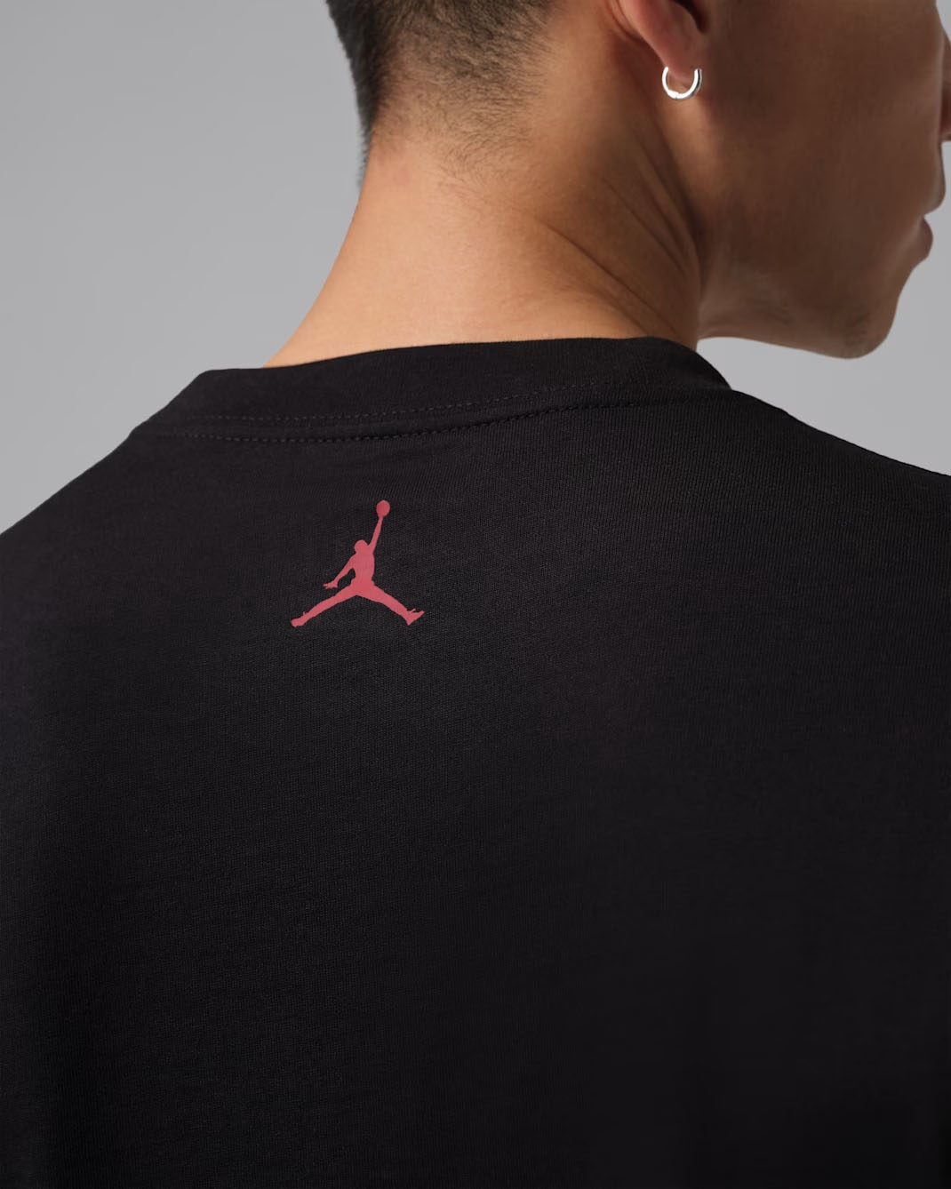 Jordan Mens Jumpman Graphic T Shirt Black White Red 2
