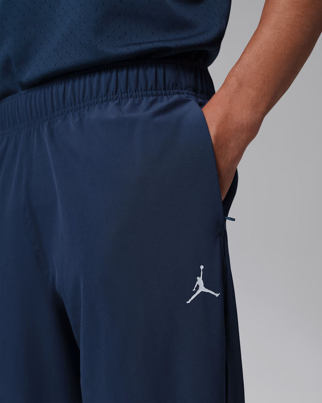 Jordan Sport Essentials Men's Dri-FIT Woven Pants Midnight Navy White 2