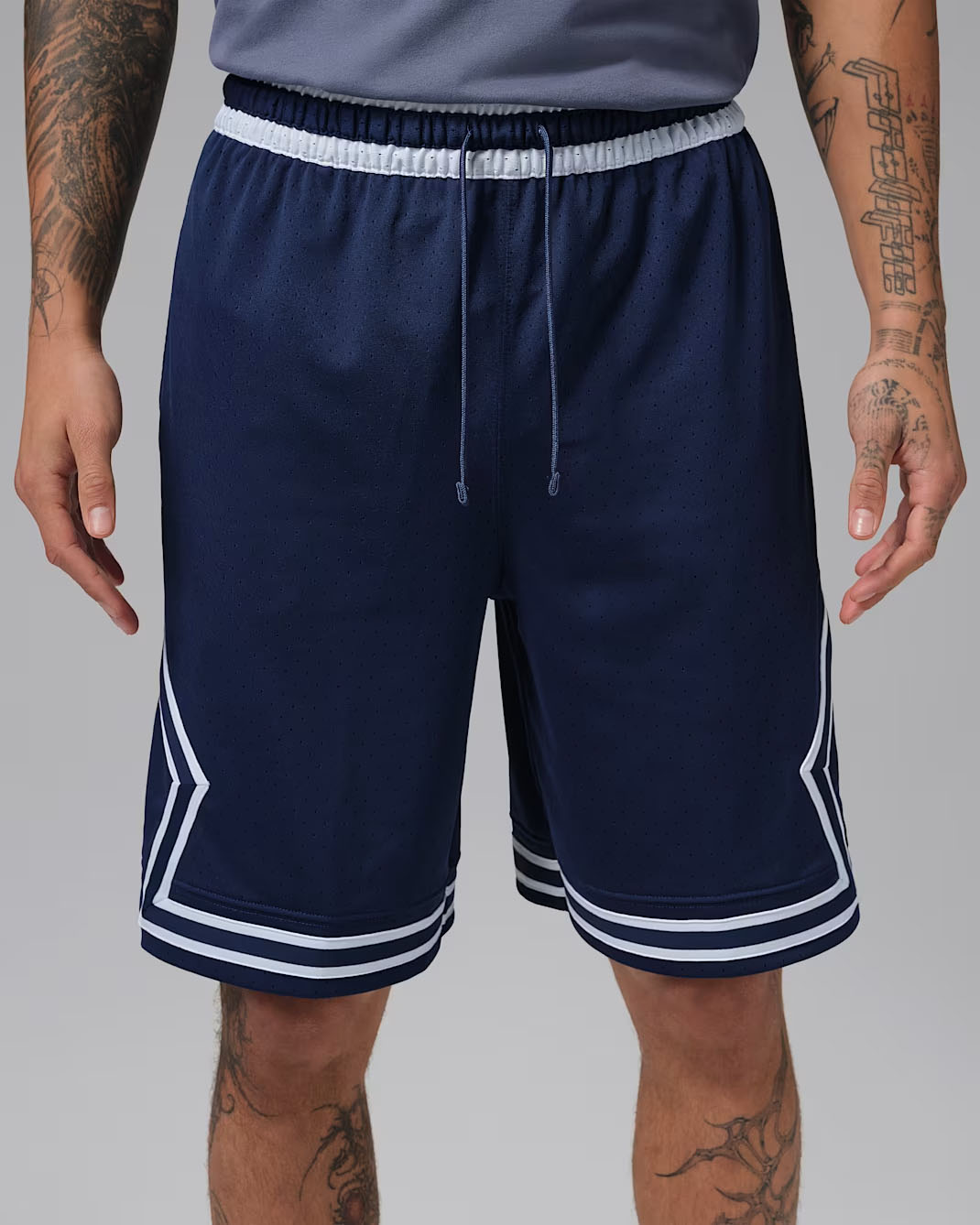 Jordan Sport Men's Dri-FIT Diamond Shorts Midnight Navy White 1