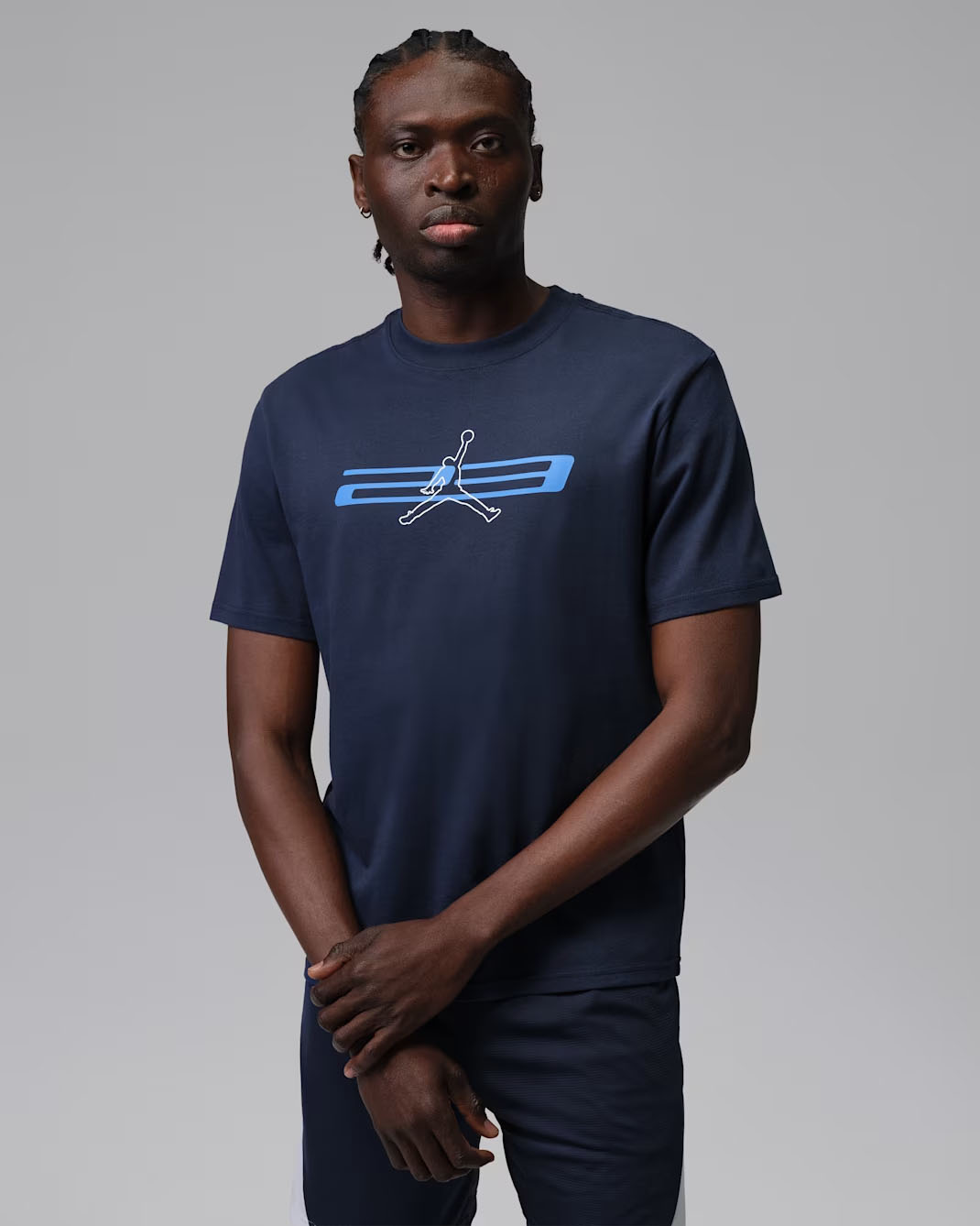 Jordan Sport Men's Dri-FIT Graphic T-Shirt Midnight Navy University Blue