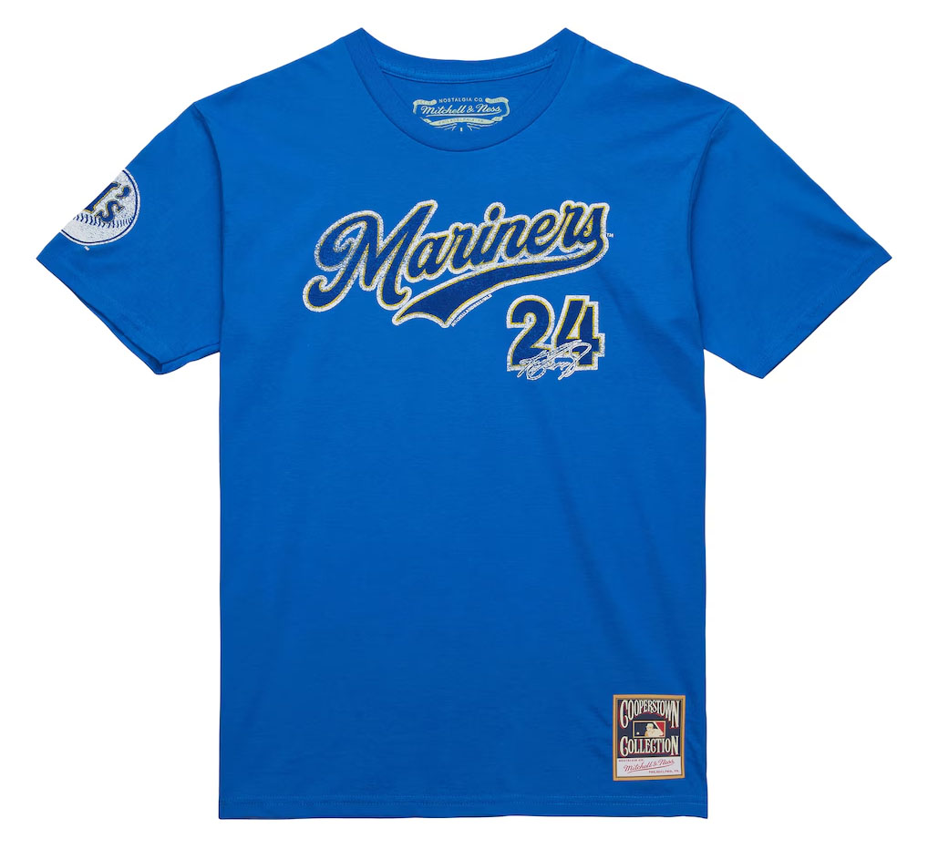 Ken Griffey Jr. Seattle Mariners Mitchell & Ness Cooperstown Collection Player T-Shirt Royal