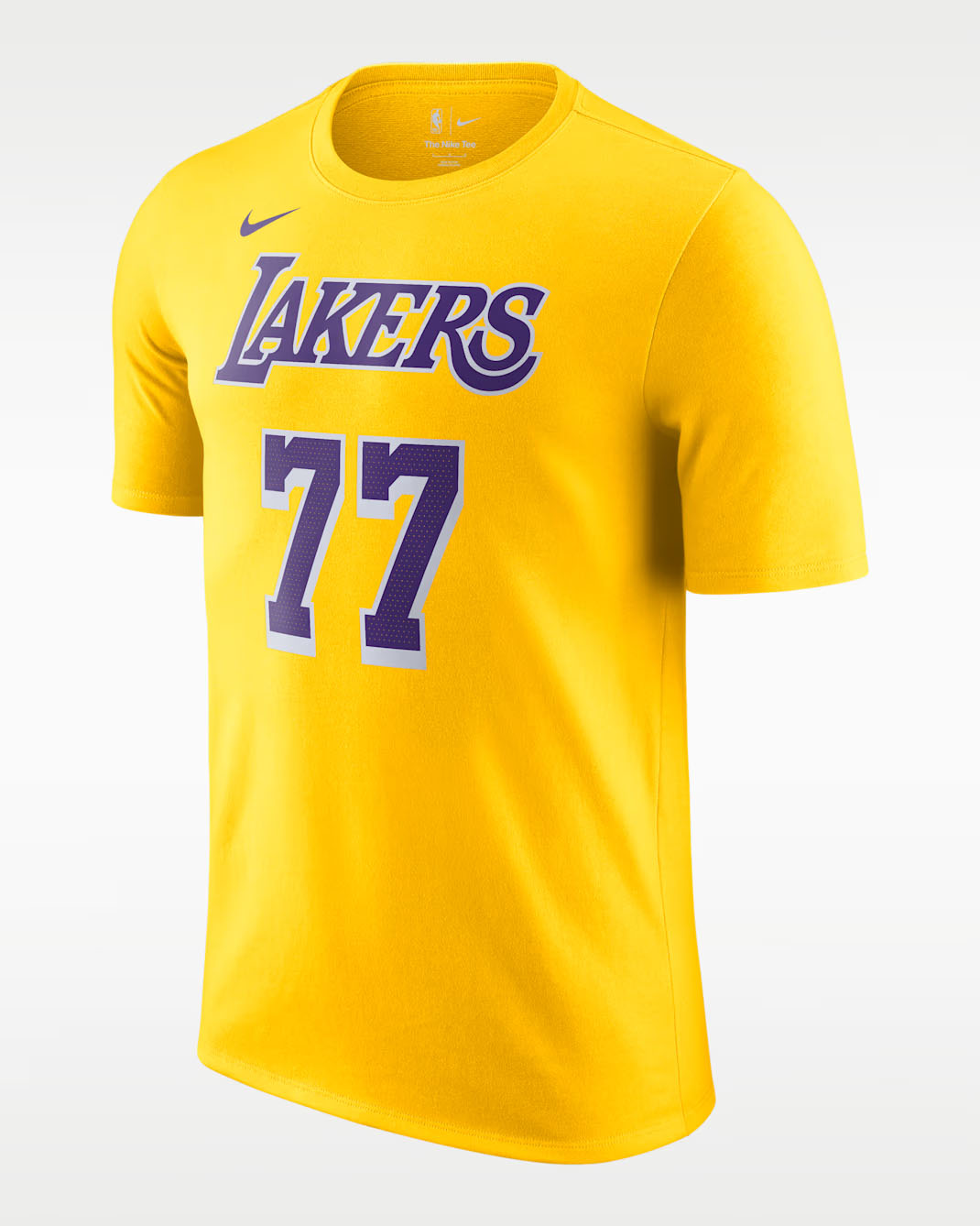 Luka Doncic Los Angeles Lakers Icon Edition Men's Nike NBA T-Shirt Yellow 1
