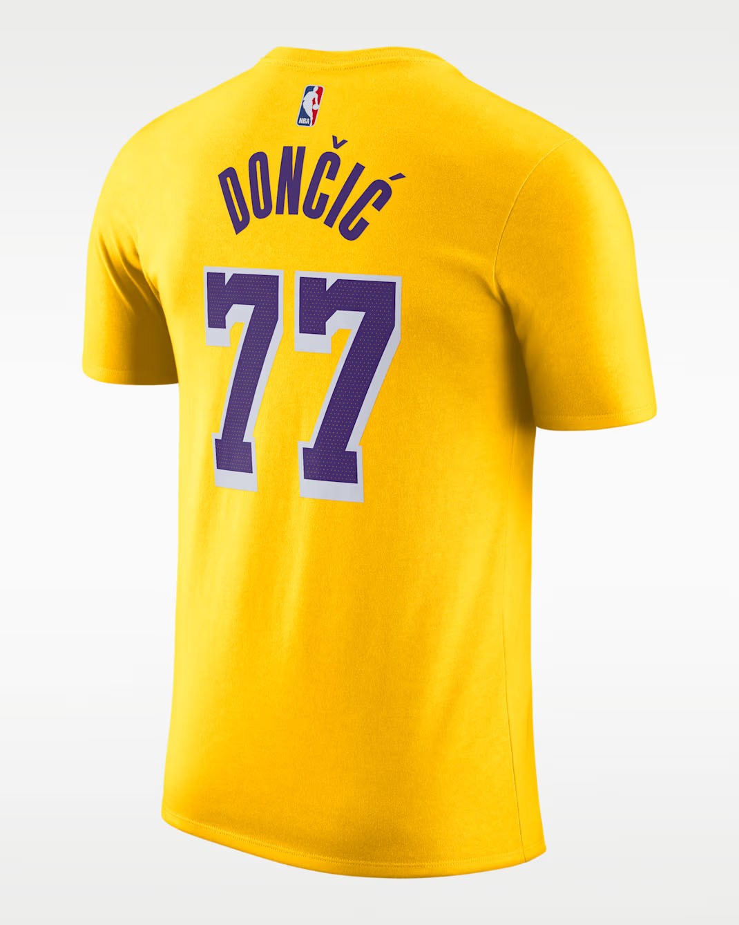 Luka Doncic Los Angeles Lakers Icon Edition Men's Nike NBA T-Shirt Yellow 2