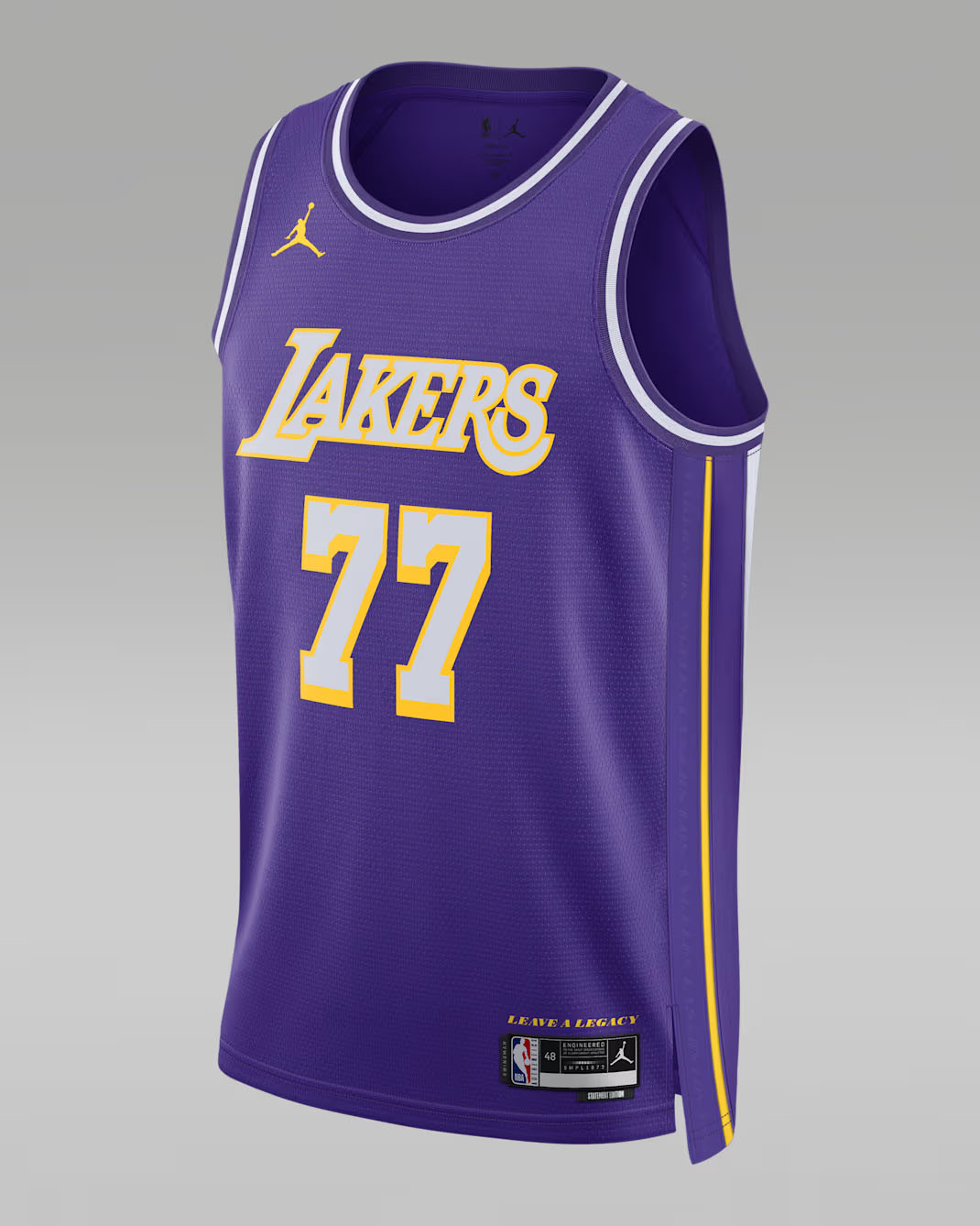 Luka Doncic Los Angeles Lakers Statement Edition Men's Swingman Jersey Purple 1