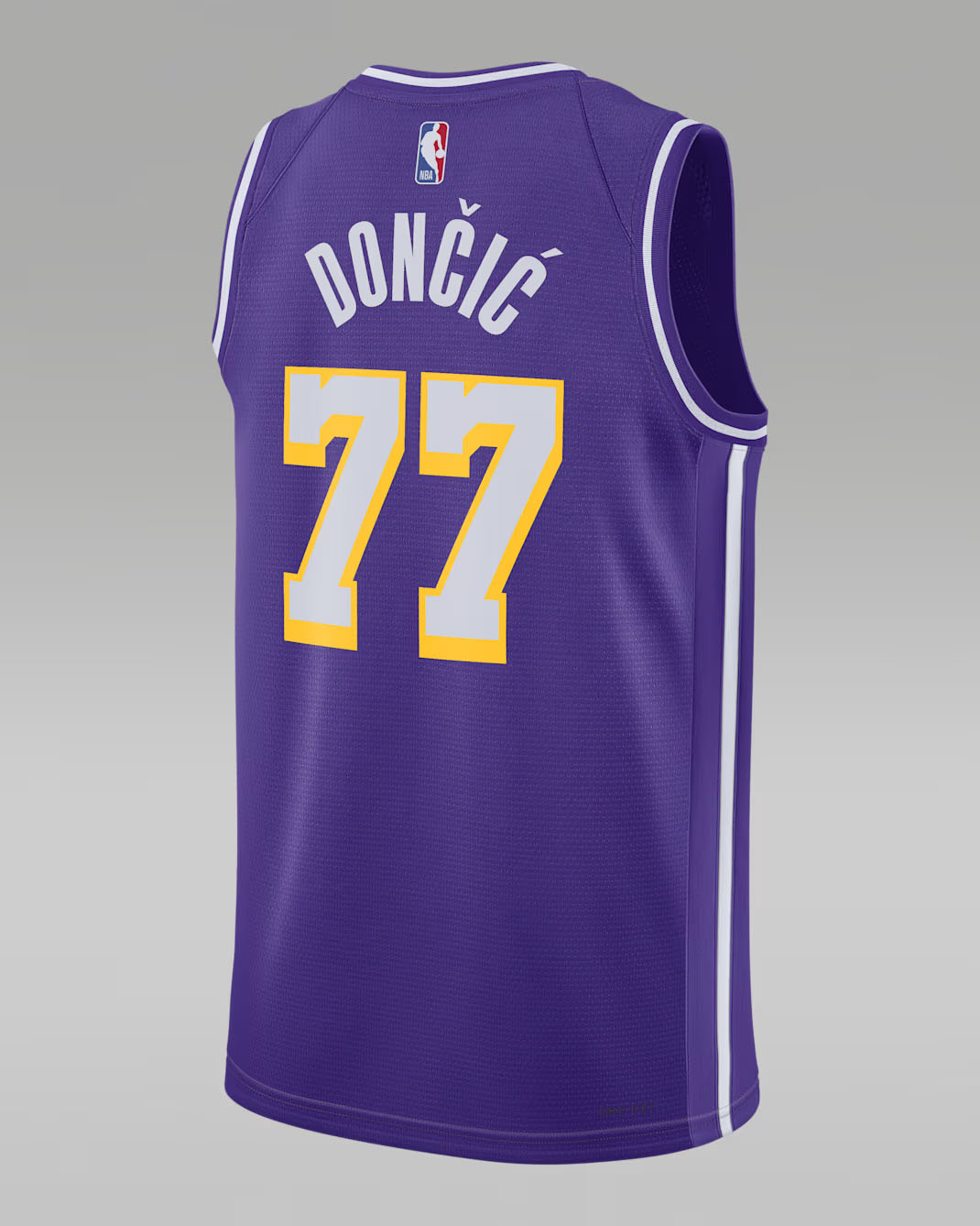 Luka Doncic Los Angeles Lakers Statement Edition Men's Swingman Jersey Purple 2