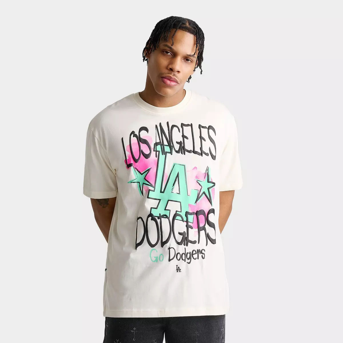 New Era Los Angeles Dodgers MLB Graffiti Graphic T Shirt 1