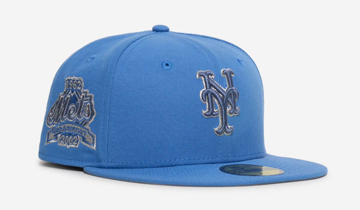 New York Mets New Era 59FIFTY Fitted Hat Air Force Blue
