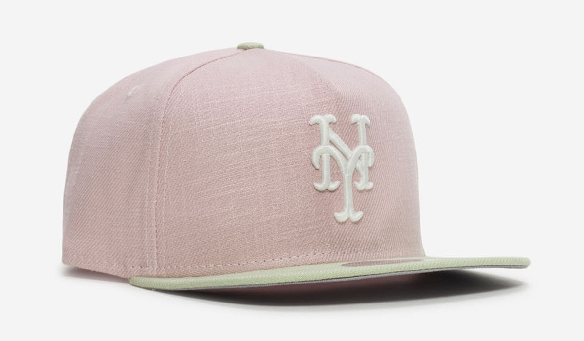 New-York-Mets-New-Era-9FIFTY-A-Frame-Snapback-Hat-Pink-Mint-Green