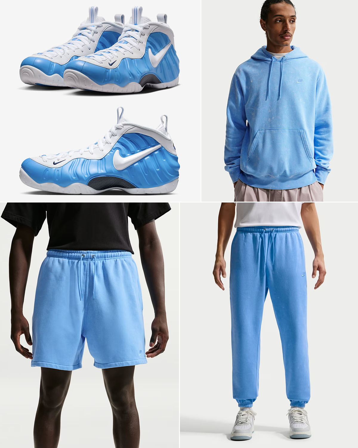 Nike Air Foamposite Pro University Blue Outfits