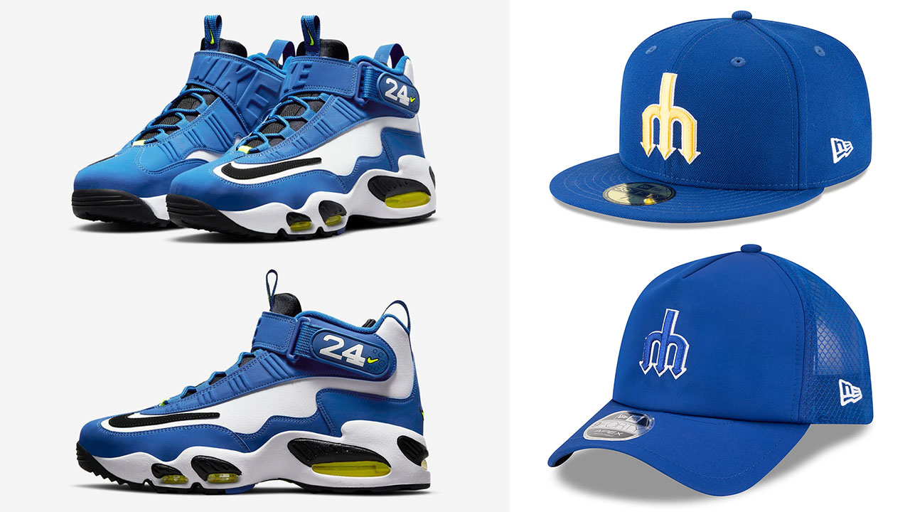 Nike Air Griffey Max 1 Varsity Royal 2026 x New Era Seattle Mariners Hats