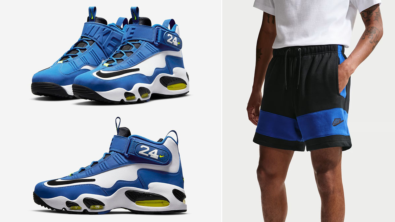 Nike Air Griffey Max 1 Varsity Royal 2026 x Nike Sportswear Club Men's Fleece Shorts Black Game Royal