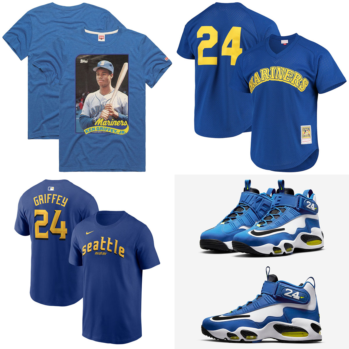 Nike Air Griffey Max 1 Varsity Royal Ken Griffey Jr Shirts Clothing to Match Sneakers