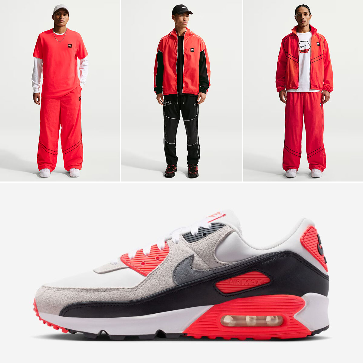 Nike Air Max 90 Infrared 2026 Outfits and Clothing to Match Sneakers