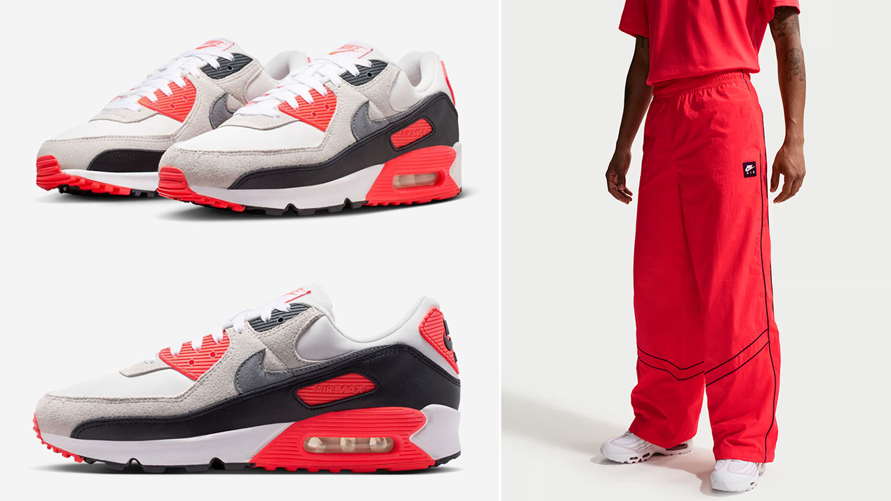 Nike Air Max 90 Infrared 2026 x Nike Air Men's Track Pants to Match Sneakers