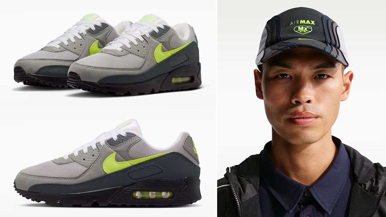 Nike Air Max 90 Neon x Nike Air Max Hat Club Cap