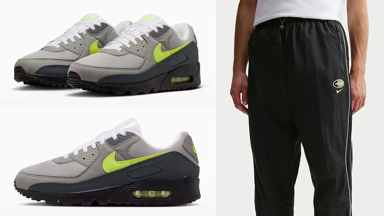 Nike Air Max 90 Neon x Nike Sportswear Air Max 95 Black Woven Pants