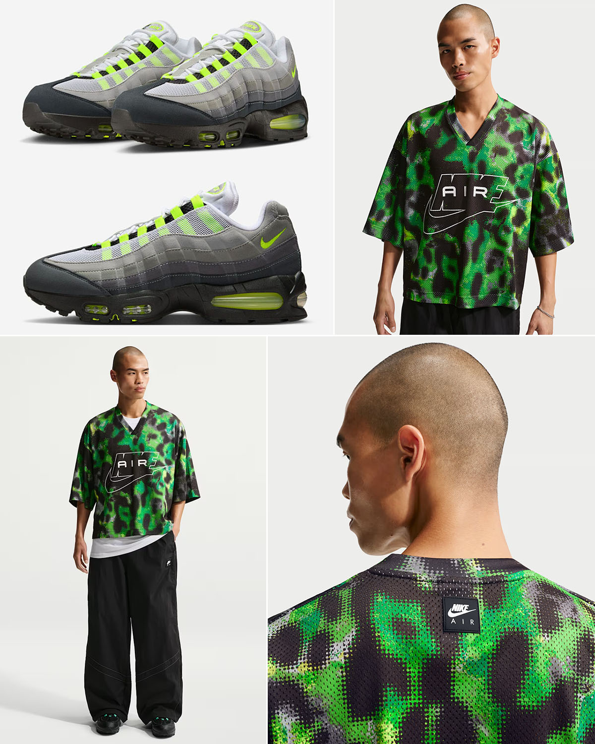Nike Air Max 95 OG Neon Big Bubble 2026 x Nike Air Mens Jersey Outfit to Match Sneakers