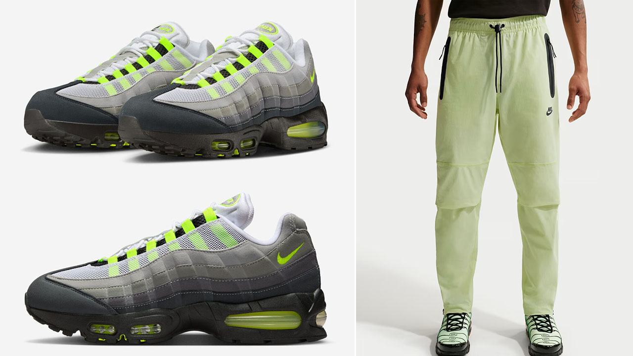 Nike Air Max 95 OG Neon Big Bubble 2026 x Nike Tech Men's Woven Pants