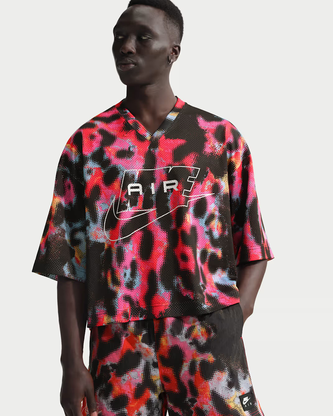 Nike Air Men's Jersey Shirt Infrared Light Crimson 1