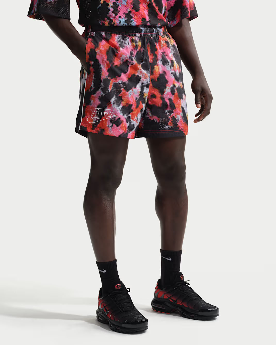 Nike Air Men's Woven Shorts Infrared Light Crimson 1