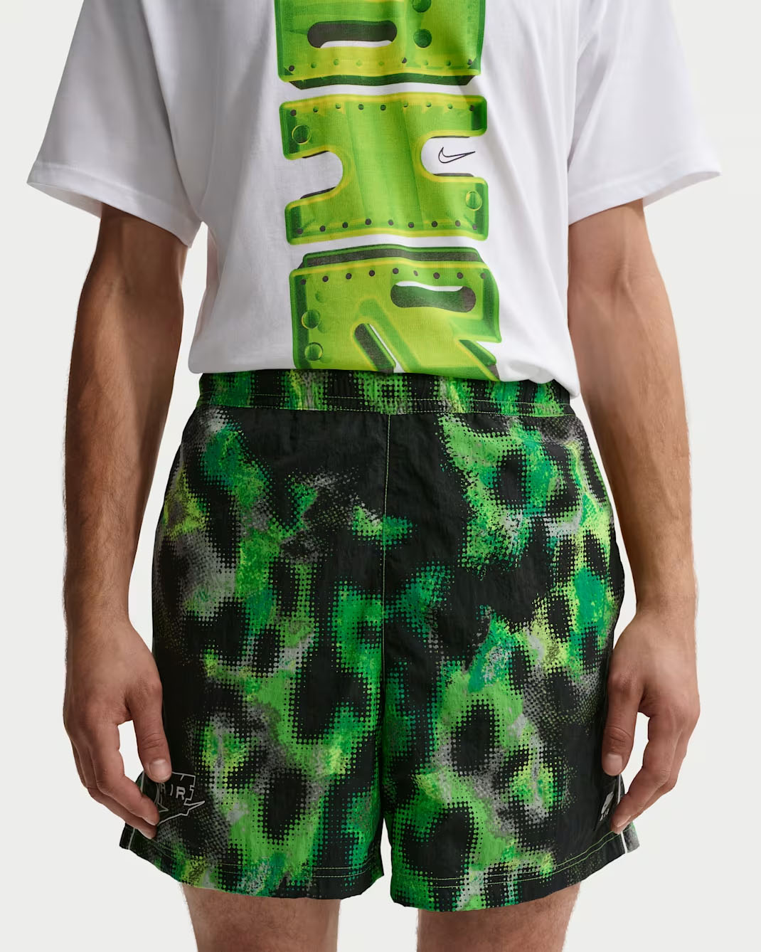 Nike Air Men's Woven Shorts Mean Green 1