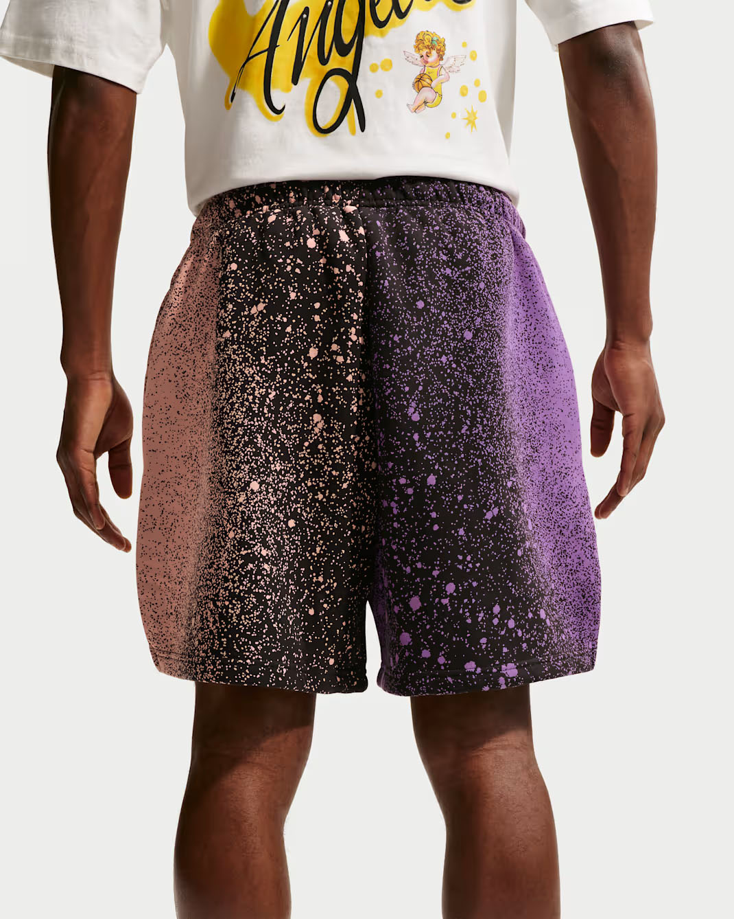 Nike Basketball Unseen Hours Standard Issue Mens Shorts Black Bright Violet Orange Pulse 2