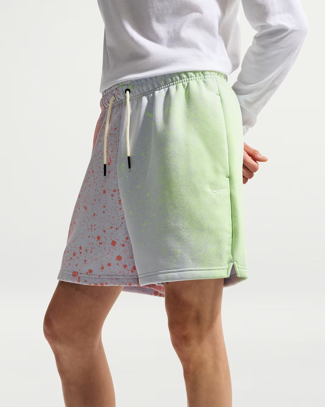 Nike Basketball Unseen Hours Standard Issue Mens Shorts Football Grey Orange Pulse 2