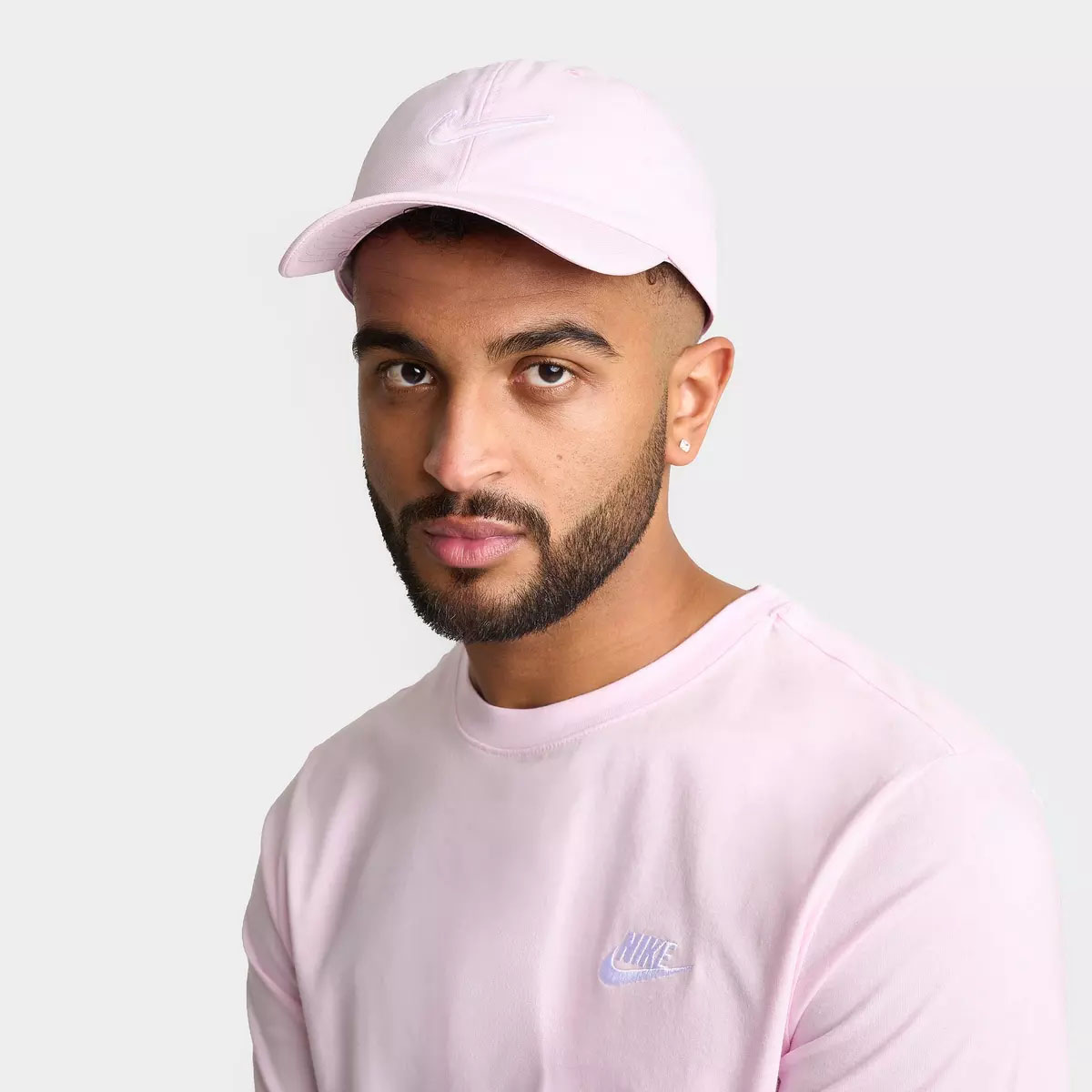 Nike Club Swoosh Strapback Hat Pink Foam