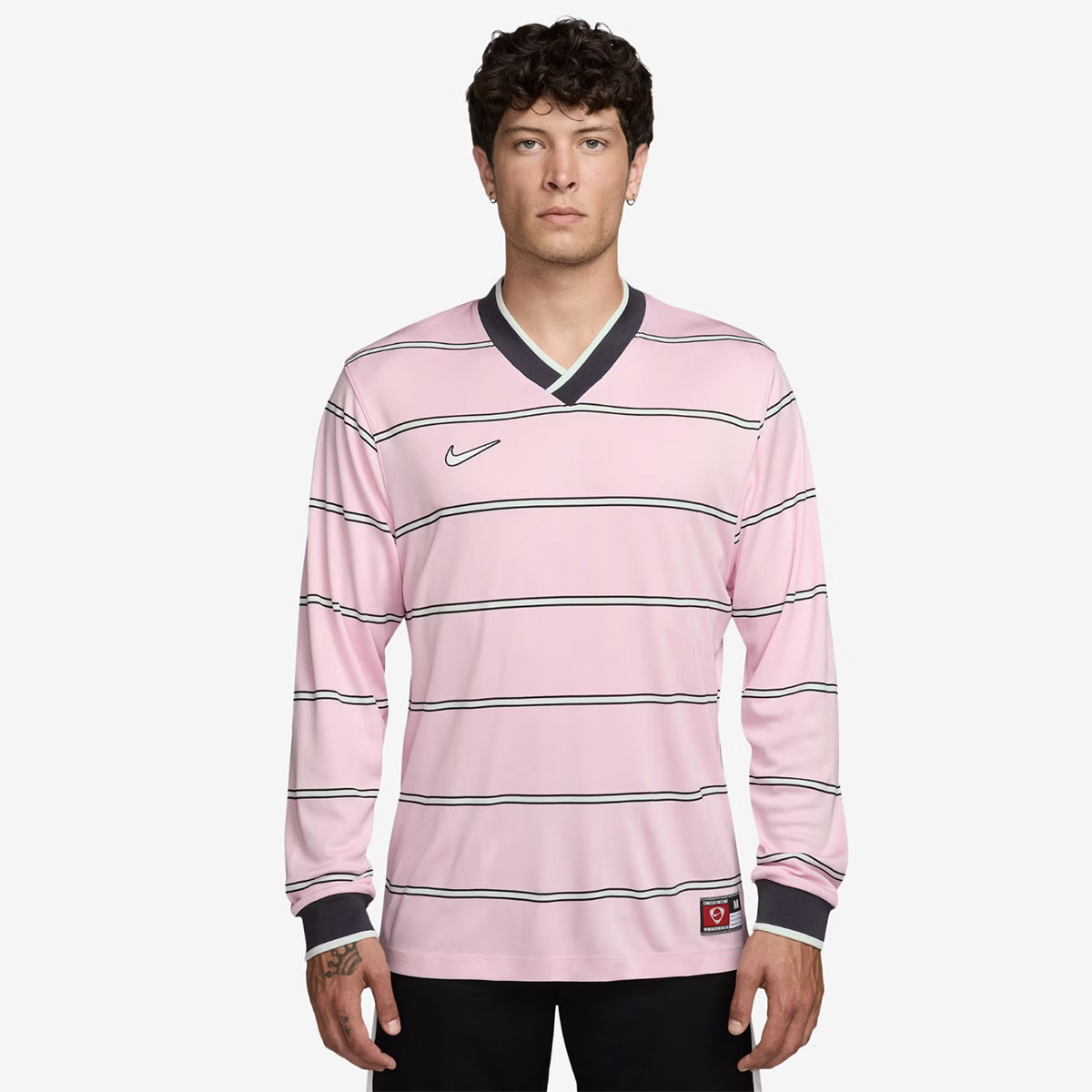 Nike Energy Mens Long Sleeve Top Pink Foam