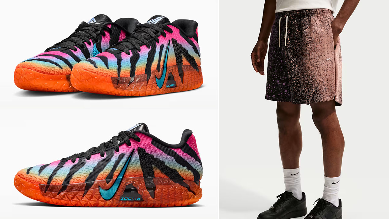 Nike Ja 3 Tri State Sneakers x Nike Basketball Unseen Hours Mens Shorts