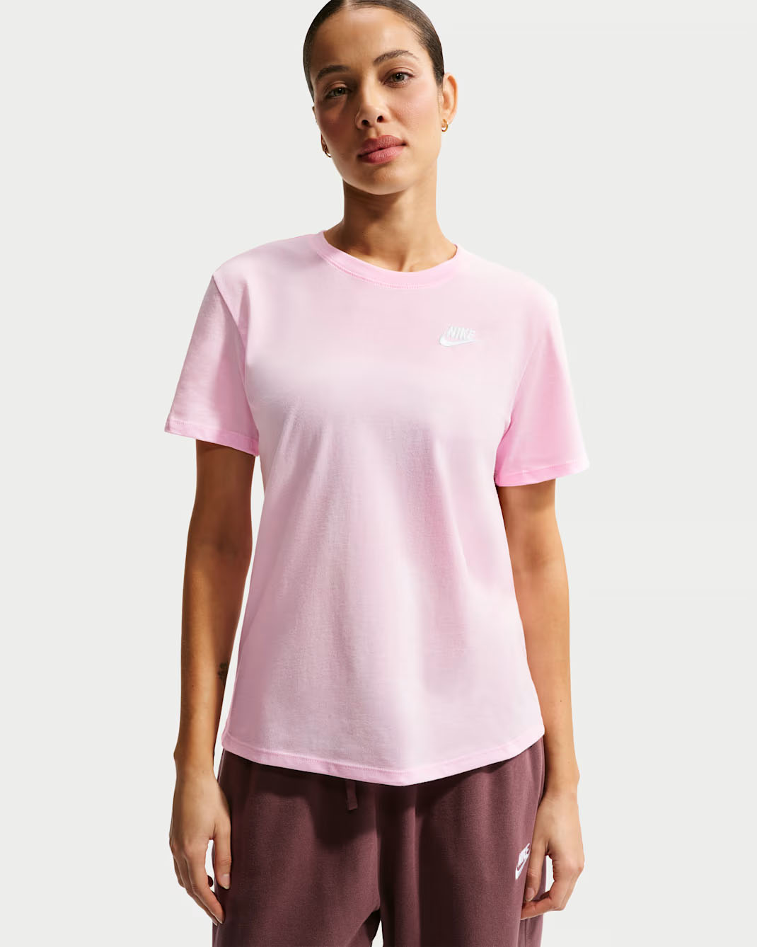 Nike Sportswear Club Essentials Women's T-Shirt Pink Foam