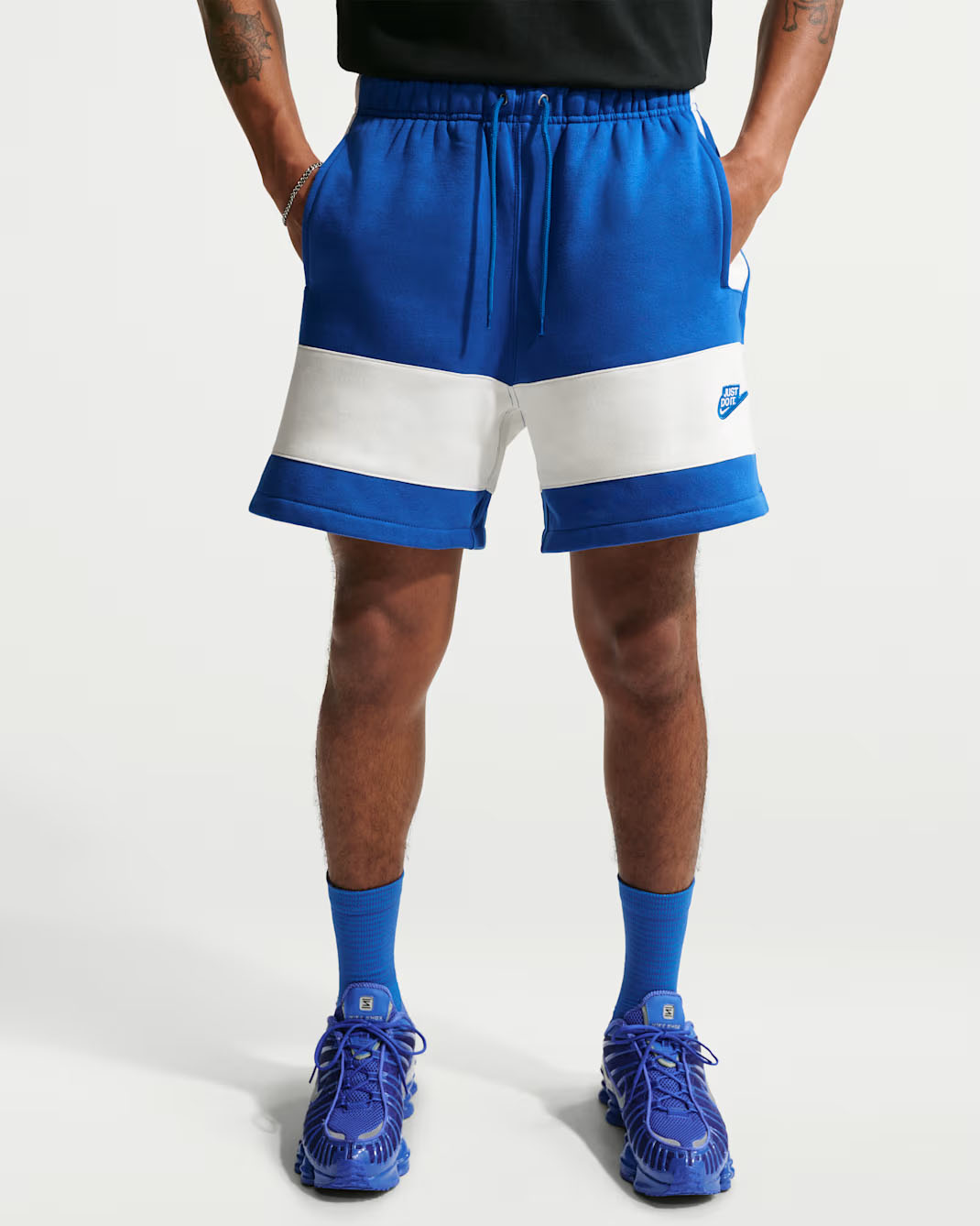 Nike Sportswear Club Men's Fleece Shorts Game Royal Sail 1
