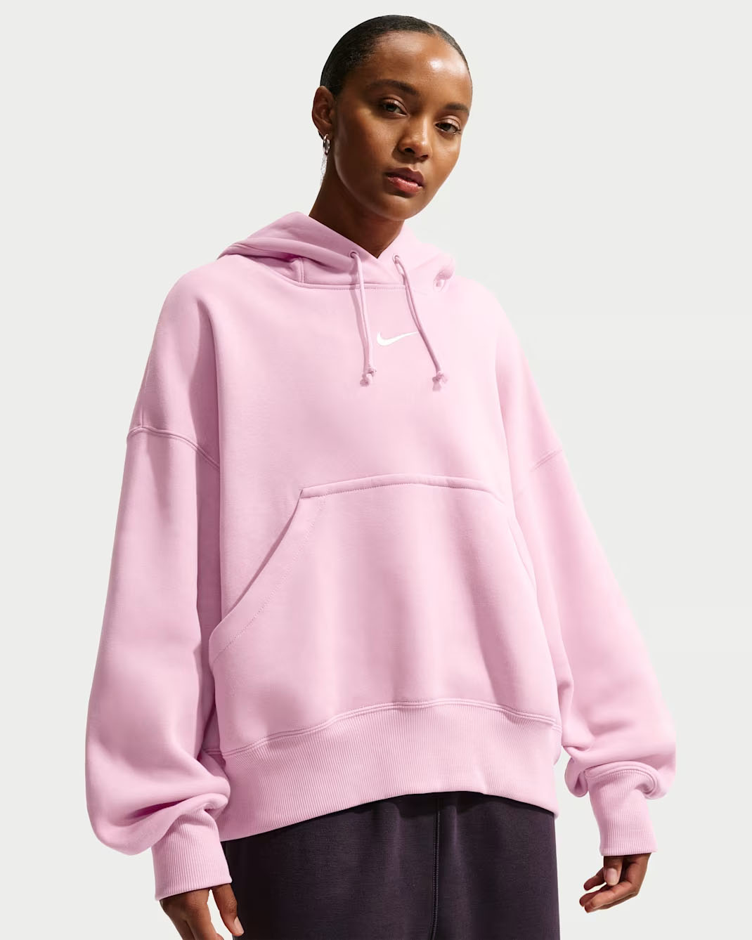 Nike Sportswear Phoenix Fleece Women's Over-Oversized Pullover Hoodie Pink Foam