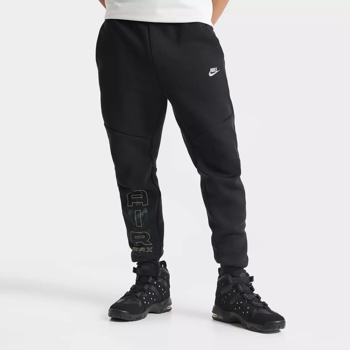 Nike Tech Fleece Mens Jogger Pants Black Grey Neon Yellow 1