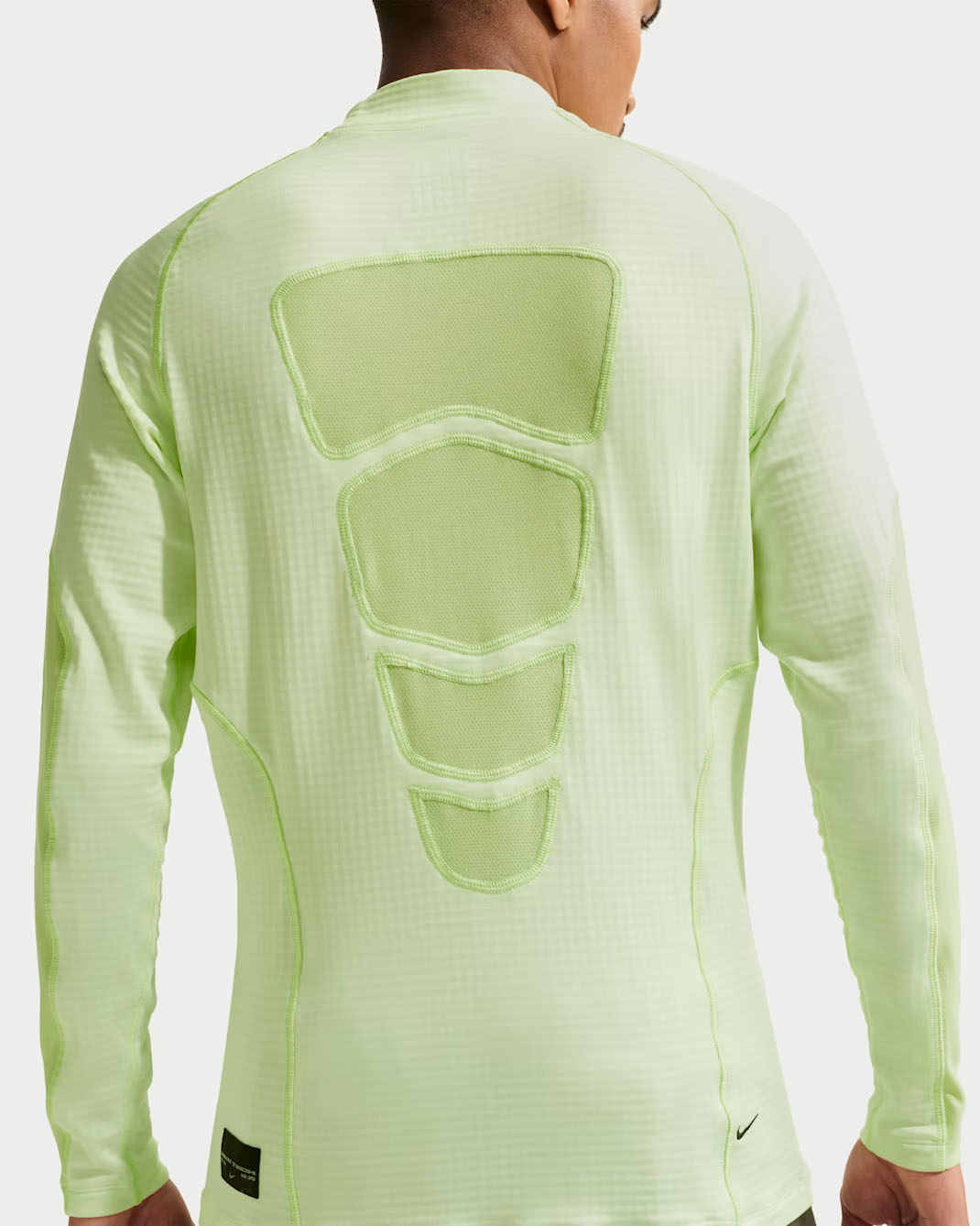 Nike Tech Men's Base Layer Long Sleeve Top Volt Light Liquid Lime Black 2