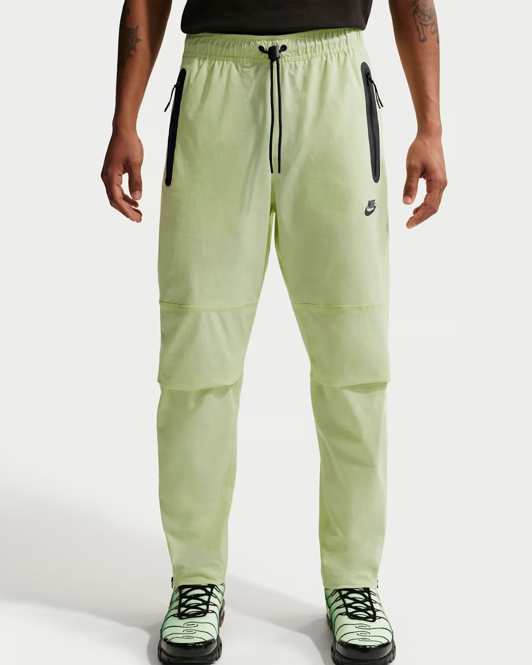 Nike Tech Men's Woven Pants Light Liquid Lime Black
