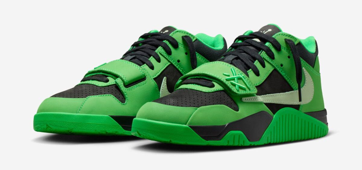 Travis Scott x Jordan Jumpman Jack CJ1 T-Rexx Green Spark 1