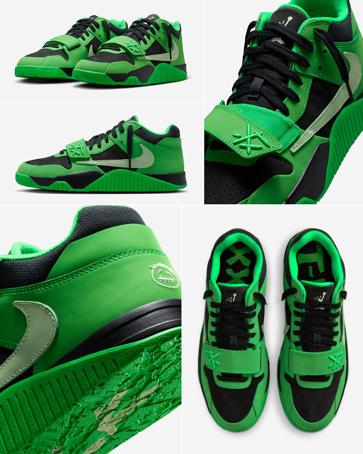Travis Scott x Jordan Jumpman Jack CJ1 T-Rexx Green Spark IM9113-300